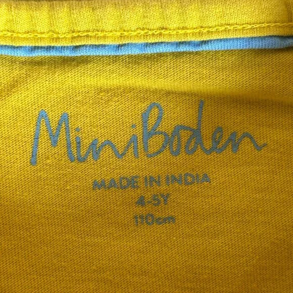 Mini Boden Dachshund Dog Surfing Applique T-shirt Top Girl's 4T Cotton - Picture 3 of 8